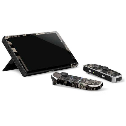 DC Comics The Joker Vintage Action pose pattern Nintendo Switch OLED (2021) Skin